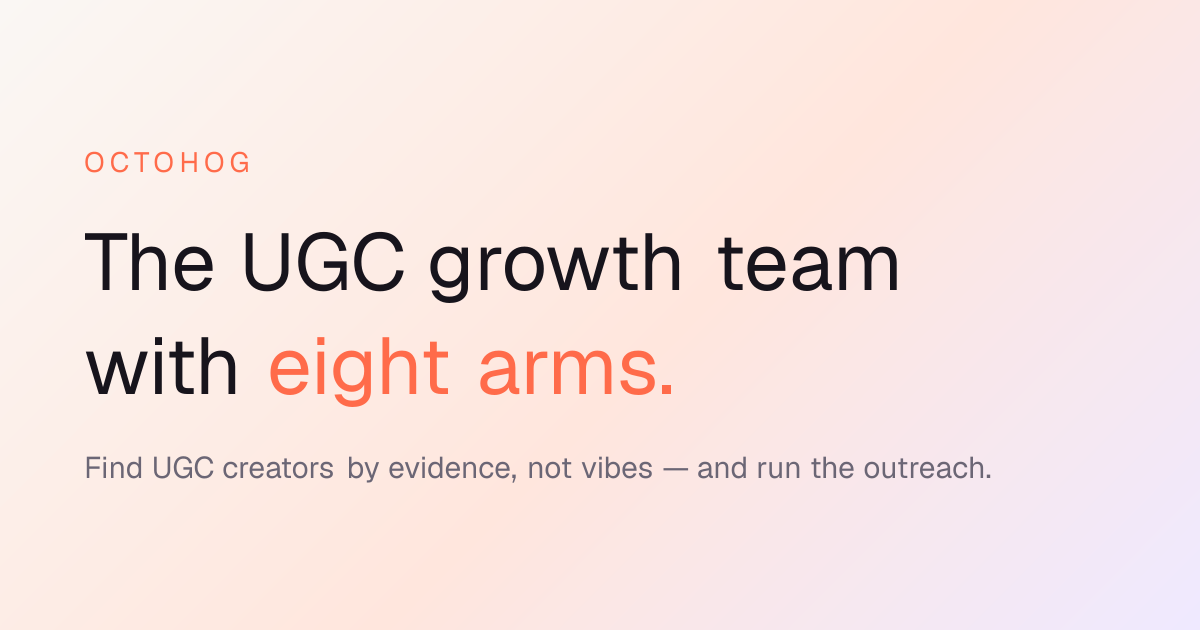 I built an AI CMO after years of working in UGC marketing logo